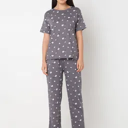 Smarty Pants Women Printed Pure Cotton Night suit-image-14