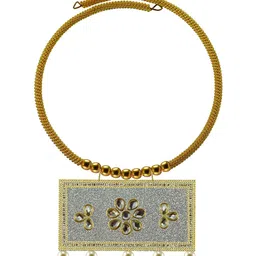 Vidhya Kangan Gold-Toned Brass Necklace-image-74