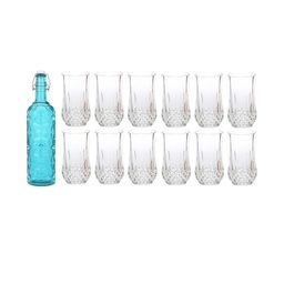 SOMIL Blue Glass Airtight Can Bottle-image-76