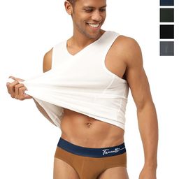 FREECULTR Men Pack Of 5 Anti Bacterial Micromodal Briefs FC-CT-B-PB-SEG-POB-BY-AG-05_S-43
