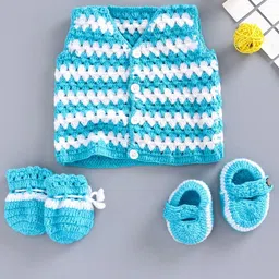 USHA ENTERPRISES Infants 5-Pcs Wool Baby Apparel Gift Set-picture-14