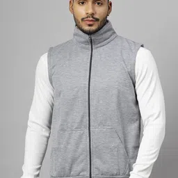 UZARUS Men Lightweight Crop Running Open Front Jacket image 1