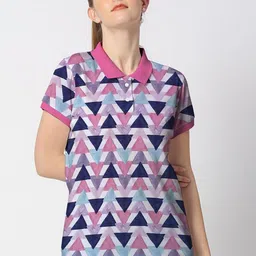 Wear Your Opinion Women Premium All Over Printed Polo Collar Neck T-shirt-image-65