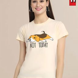 Mast & Harbour Women Typography 2 Printed Applique T-shirt-image-98