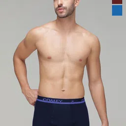 AMUL COMFY Pack Of 3 Pure Cotton Mini Trunks - AC-MTROE-MA-SB-NY-4XL-3PC-picture-1