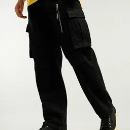 Beyoung Men Pure Cotton Cargos Trousers-image-99