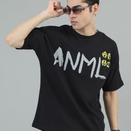 ANML Men Typography Printed Pockets T-shirt-image-97