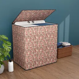 Myntra Elegant Homes Brown & Red Printed Washing Machine Cover-16