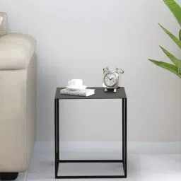 bohemiana from pepperfry Mangione Metal End Table In Black Colour-picture-31
