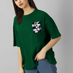 CORSICA Women 2 V-Neck Drop-Shoulder Sleeves Pockets T-shirt-image-57