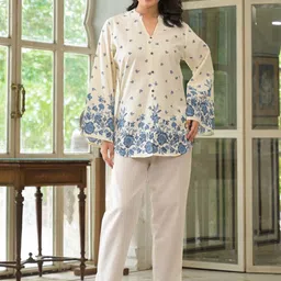 Readiprint Printed V-Neck Tunic With Trousers Co-Ords-picture-14