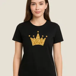 MORDEN MUSE Graphic Printed Round Neck Cotton T-shirt-picture-38
