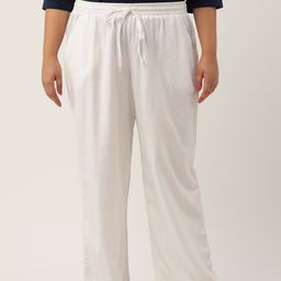 theRebelinme Women Plus Size Relaxed High-Rise Easy Wash Regular Fit Trouser-image-98