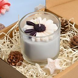 ANWYN Lavender & White 1 pieces Jar Candle-14
