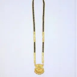 NINAMAAYRA Gold-Plated Brass Artificial Stones & Beads Mangalsutra-picture-28