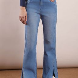 FCK-3 Women Mid-Rise Light Fade Stretchable Bootcut Jeans-image-29