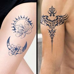 LICK Set Of 2 100% Plant-Based Realistic Semi Temporary Body Tattoos-80
