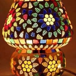 Multi mosaic colorful table lamp@8 Table Lamp-image-45