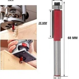 lieutenant 6.35MM-SHANK ( Dia.13 MM) FLUSH TRIM ROUTER-TRIMMER Bits 6.35-TS6 Rotary Bit Set image 2