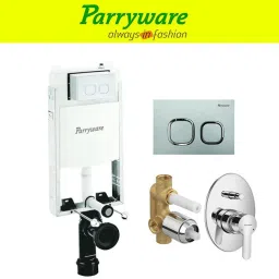 Half Frame Concealed Cistern, with divater body upper cleart set of 1 pic 367 Dual Flush Tank-picture-11