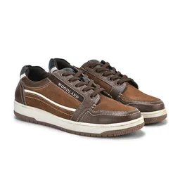 Woodland Men Colourblocked Leather Sneakers-picture-45