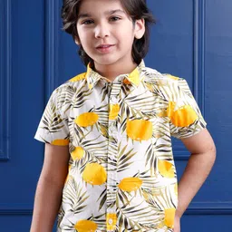 Mark & Mia Boys Floral Printed Cotton Casual Shirt-15