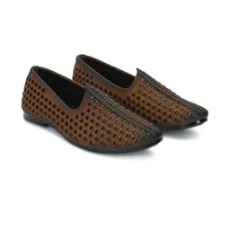 STEPHORN Mens Vegan Leather Juttis Handcrafted Comfort For Ethnic & Casual Occasions-picture-7