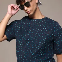 Moda Rapido Geometric Printed Round Neck T-shirt-picture-24