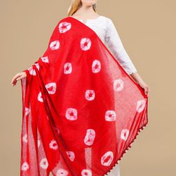 Karthav Fashion Bandhani Printed Pure Cotton Dupatta-image-16