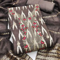 Panzora Printed Unstitched Dress Material-picture-31