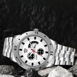 SWADESI STUFF Men Dial & Bracelet Style Straps Analogue Watch AVEO GREY 18-49