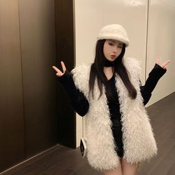 JC Mode Front-Open Fur Overcoats image 2