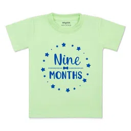 Arvesa Kids Typography Printed Applique T-shirt-image-57