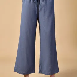 PRETTY LOVING THING Women Cotton Regular Fit Mid-Rise Drawstring Trousers-image-35