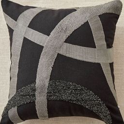 Home Centre Monochrome Black & Grey Printed Cotton Square Cushion Cover-picture-16