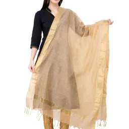 A R SILK DUPATTA HUB Zari Chanderi Dupatta-picture-47
