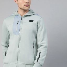Men Solid Bomber Jacket-image-20