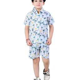 BAESD Boys Printed Shirt with Shorts-image-95