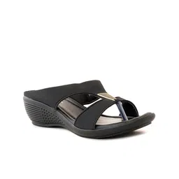 Khadims Women Embellished Wedge Sandals-image-27