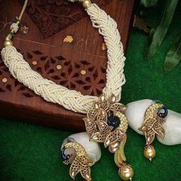 JYONA Gold-Plated Kundan Studded Jewellery Set-image-68