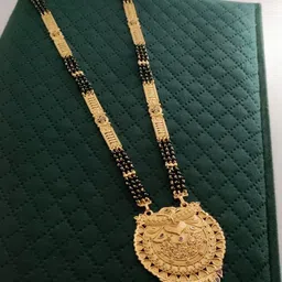 V.K.PAYAL.JEWELLERY Gold-Plated Artificial Beaded Mangalsutra-picture-14