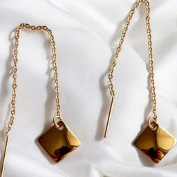 Elnorah Stainless Steel Gold-Plated Earrings-image-78