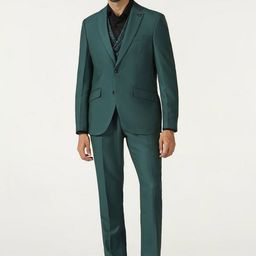 Blackberrys Slim-Fit Single-Breasted Three-Piece Suit-picture-2