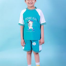 CHANDRIKA Kids-Boys Green Clothing Set-image-2