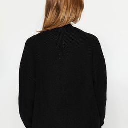 Trendyol Ribbed Front Open Sweater image 4