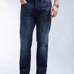 Flying Machine Men Straight Fit Mid-Rise Heavy Fade Stretchable Jeans-picture-49