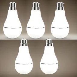 Inverter bulb 12W LED & 2000mAh battery 4hrs emergency light Pack of 5 bulbM4104 4 hrs Bulb Emergency Light-image-84