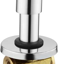 Chrome Fusion Brass 15 MM (1/2 Inch) Concealed Stop Cock With Flange, Pack Of 1 Stop Cock Faucet-image-2