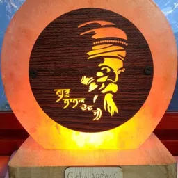 Guru Nanak JI Himalayan rock salt crafted Lamp-27