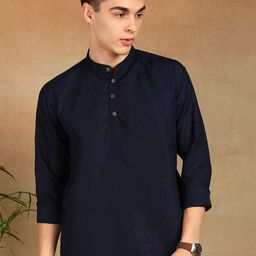 FUBAR Men Geometric Printed Daily Straight Short Kurta-image-91